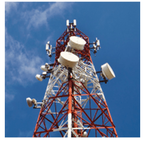 Cell Tower Red and White