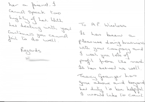 West Challoch Farm Testimonial